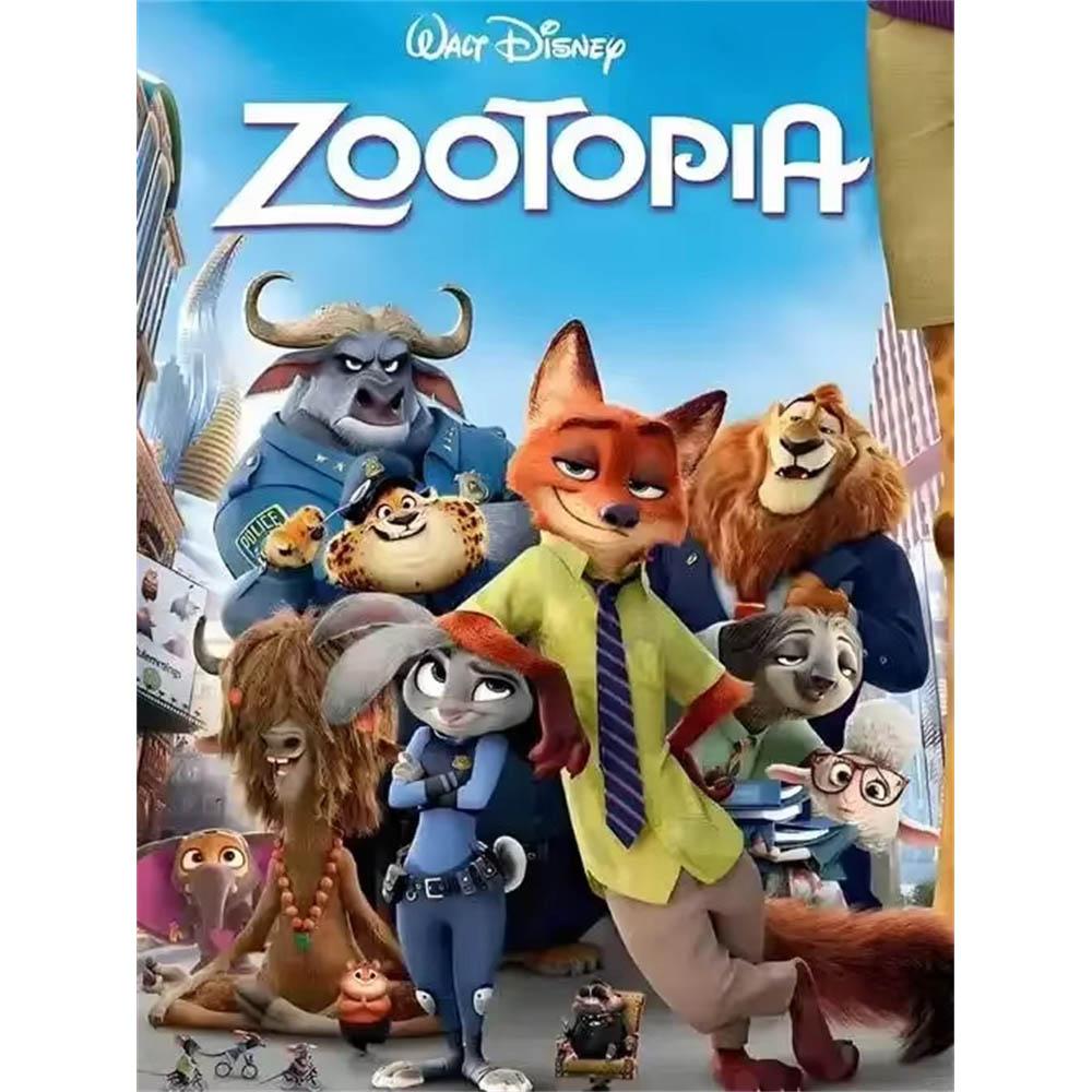 Disney Zootopia Judy Nick 5D Diamantové malování Plné diamantů DIY Ručně vyráběné diamantové malování Kreslený dekorativní malířský set