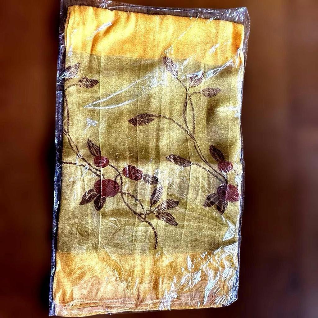 Used Botanical pattern stole yellow