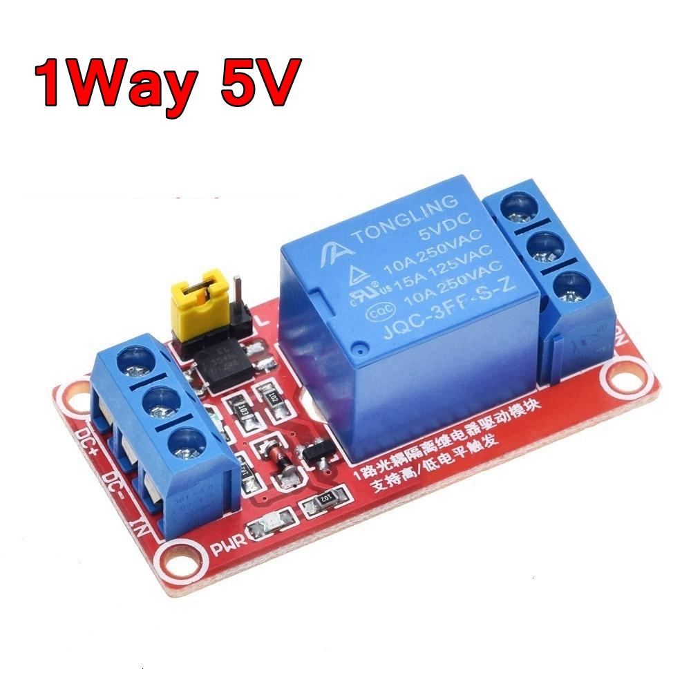 TZT 1/3PCS 1 2 4 8 Channel 5V 12V Relay Module Board Shield With Optocoupler Support High and Low Level Trigger for Arduino