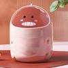 Desktop Trash Can Multifunctional Storage Bucket   Cover Cartoon Container Small Waste Bin for Home School