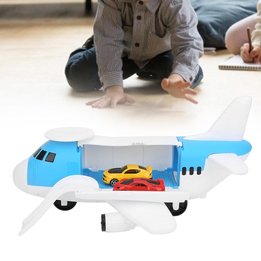 Airplane Model Car Toy Children Early Education DIY Assembly Storage Inertia Transport