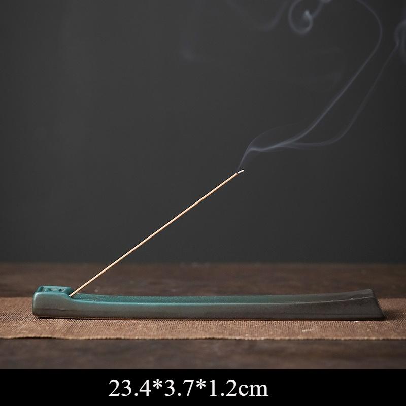 

Y Ceramic Moon Rabbit Stick Incense Burner Sandalwood Backflow Incense Insert Ornament Household Indoor Fragrance Decoration