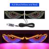 Auto Teufelsauge Licht RGB Dynamisches Dämonenauge Dekoratives Licht LED Display Dekor Pixel Panel Windschutzscheibe USB 5V Mehrfachmodus Lampe
