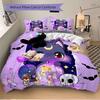 3pcs Moon Goddess Cat Pattern Bedding Set, 1* Cover + 2*Pillowcases, Printed Bedding Set, Soft and ComfortableN068