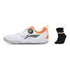 Li Ning Mage ESS Abrasion Resistant Breathable Low Top Table Tennis Shoes Unisex White Orange APTT001-2
