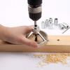 Hole Puncher Locator Straight Angle Drilling Alloy Steel Woodworking Guide for Punching Hole Fixtures DIY Carpentry Tool