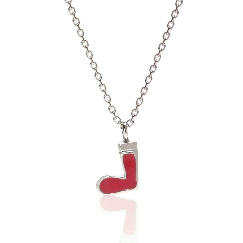 

[cloud jewelry] Cloud Jewelry SOCKN-1 Wooden Sock Necklace, Sterling Silver 925 [Wooden Gift Box Included] sockn-1