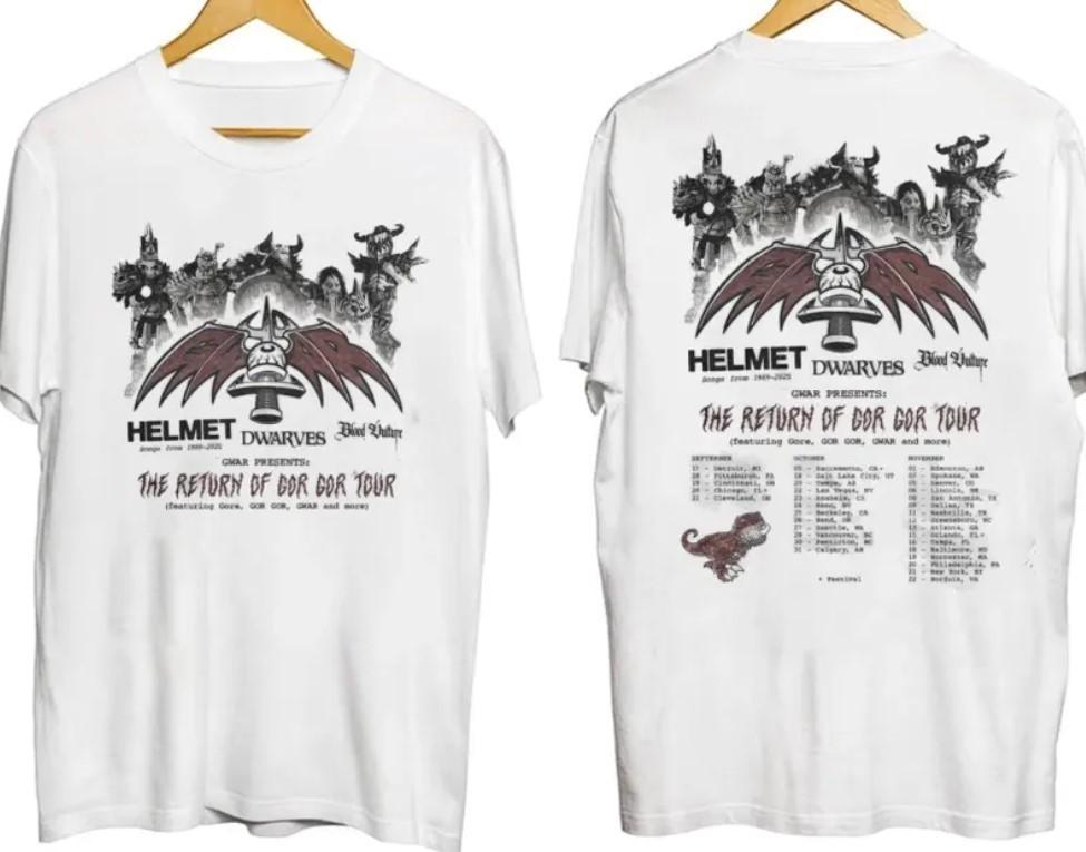 GWAR The Return of GOR GOR Tour Dates 2025 Double Sided Unisex T-Shirt Unisex T-Shirt M