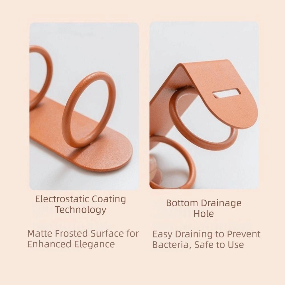 2Pcs Punch-Free Electric Toothbrush Holder Iron Toothbrush Stand Toothbrush Organizer  For Home