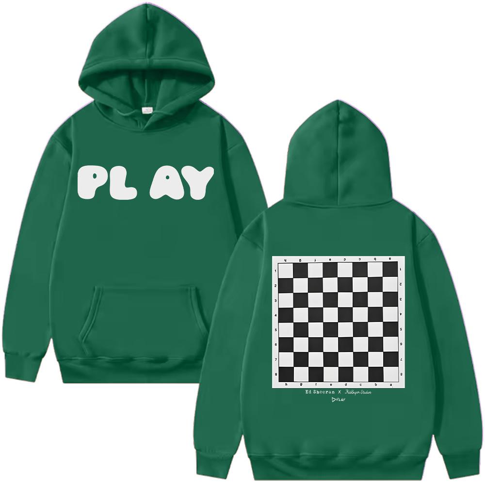 Ed Sheeran Play X KidSuper Mikiny Unisex Harajuku Vintage Hip Hop Mikina Vysoká Kvalita Oversized Streetwear Ležérní Mikina s Kapucí