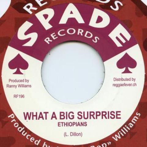 7inch Record ETHIOPIANS / WINSTON SHAN - What A Big Surprise / Treasure Of L RF196 Spade/Reggae Fe 1969 Europe Reggae, Ska & Dub Used