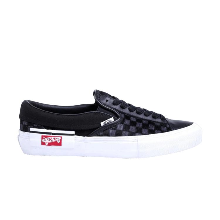 

Vans Slip-On Cap LX Pony Checkered Unisex Sneakers Black True-White VN0A3TKSVSN