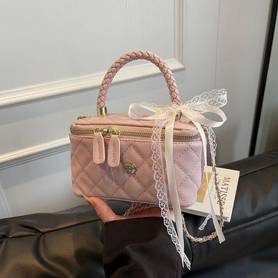 Popular Small Bag Women's New Summer Portable Diamond Chain Bag Versatile Box Shoulder Messenger Bag
