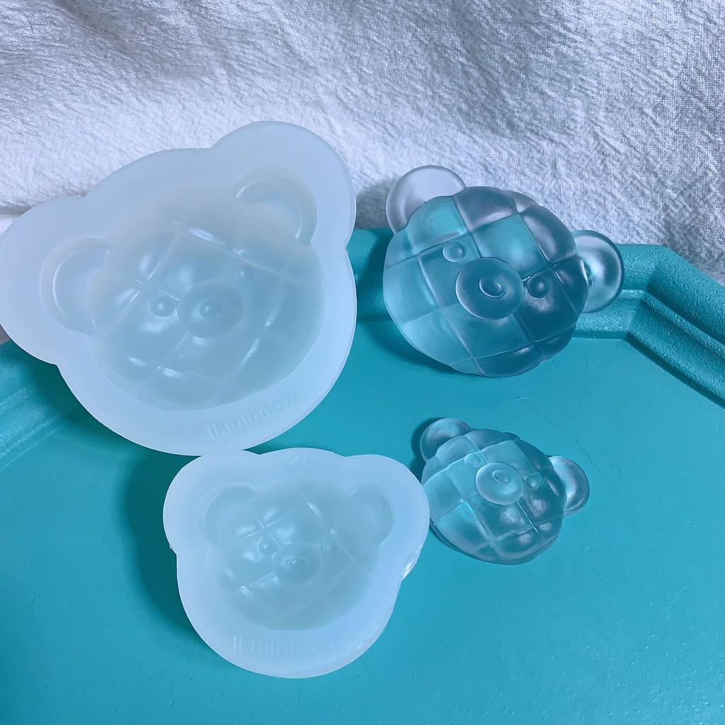 Geometry Pineapple Bag Ornament Silicone Epoxy Resin Mold DIY Bear Keychain Pendant Jewelry for Bag Decorations Craft