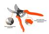 Solid scissor pruner - one-handed - universal / TEGER