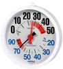 Weather Meter Temperature and Hygrometer Rainproof Temperature and Hygrometer for Wall Mount Made In Japan White TM-2680 15.2x14x3.1cm