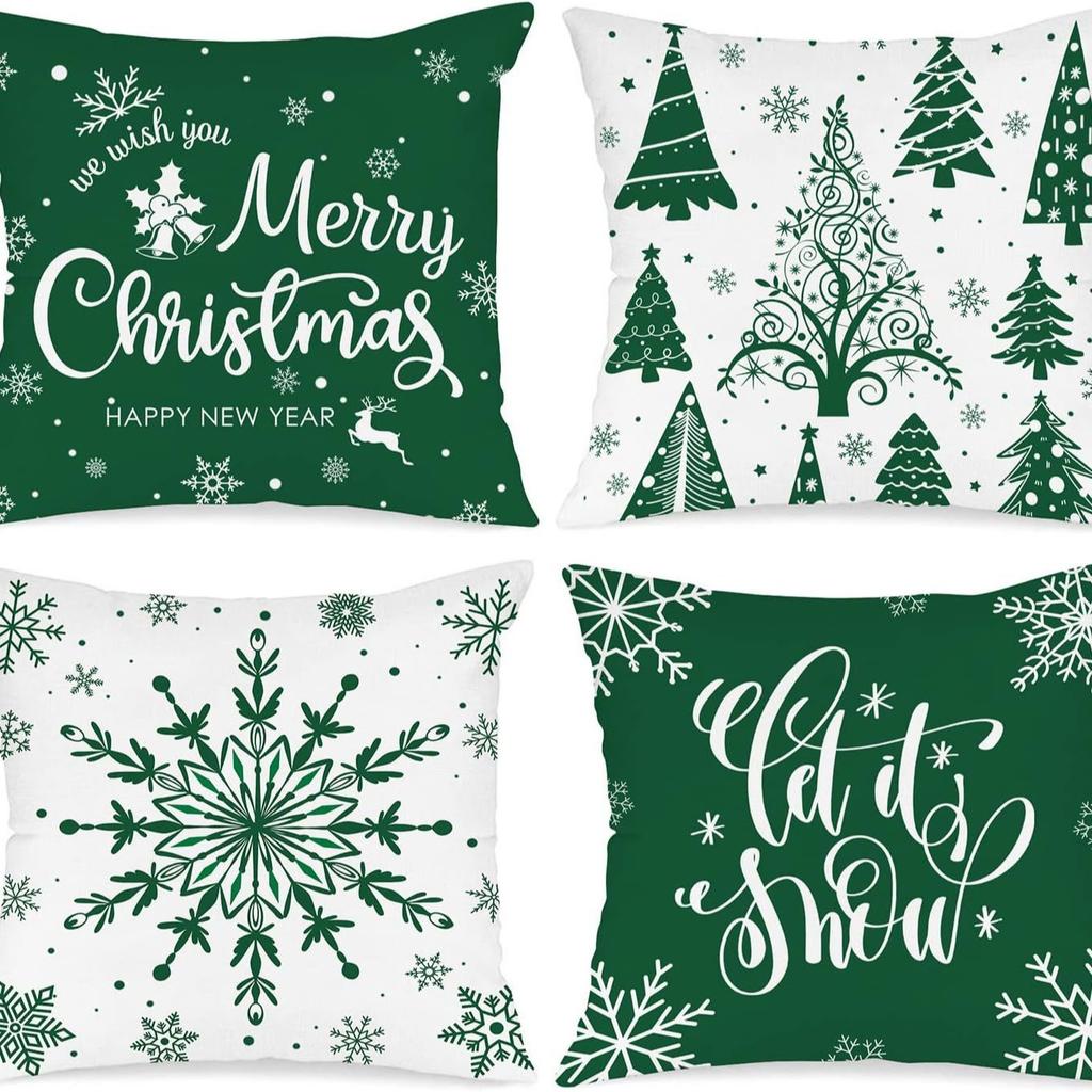 Christmas Christmas Pillowcase Home Decoration Cushion Living Room Bedroom Large Backrest Car Car Waist Protection Waist Pillowcase