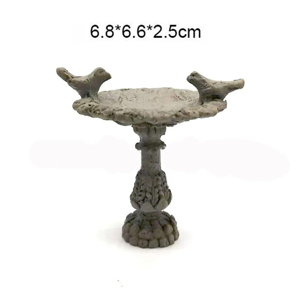 7 Styles Miniatures Fairy Garden Decoration Micro Landscapes DIY Resin Craft Grassland Bridge Pool Accessories