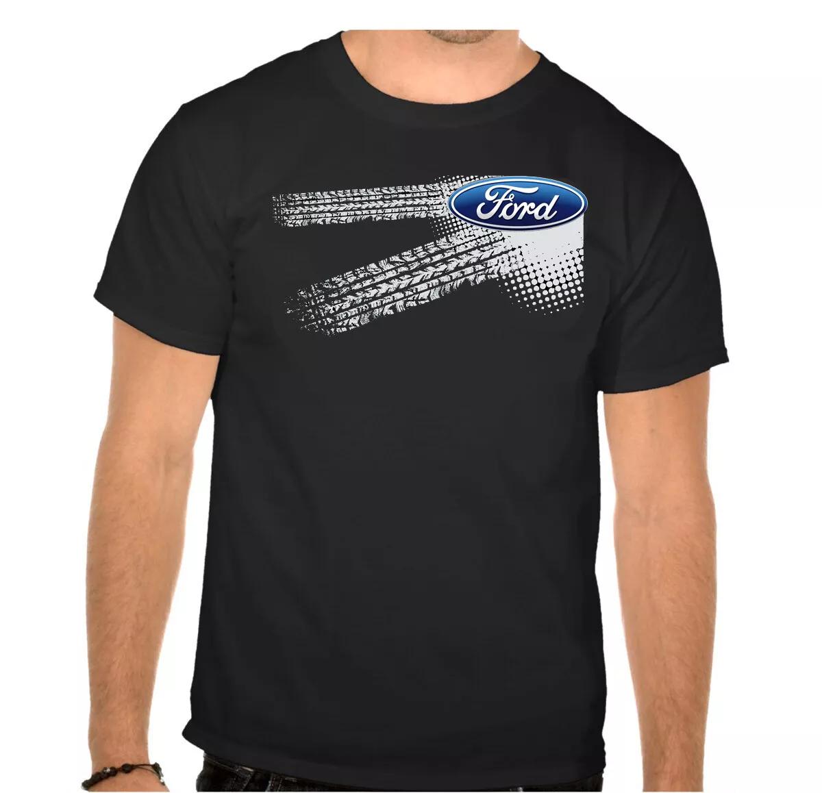 FORD Car Logo Car BLACK Kids T-Shirt -605_Kids- XL