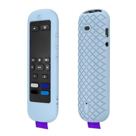 Protective Cover Comfortable Grip with Strap Stain-resistant Shockproof Anti-slip Texture Effective Protection No Yellowing Smart TV Remote