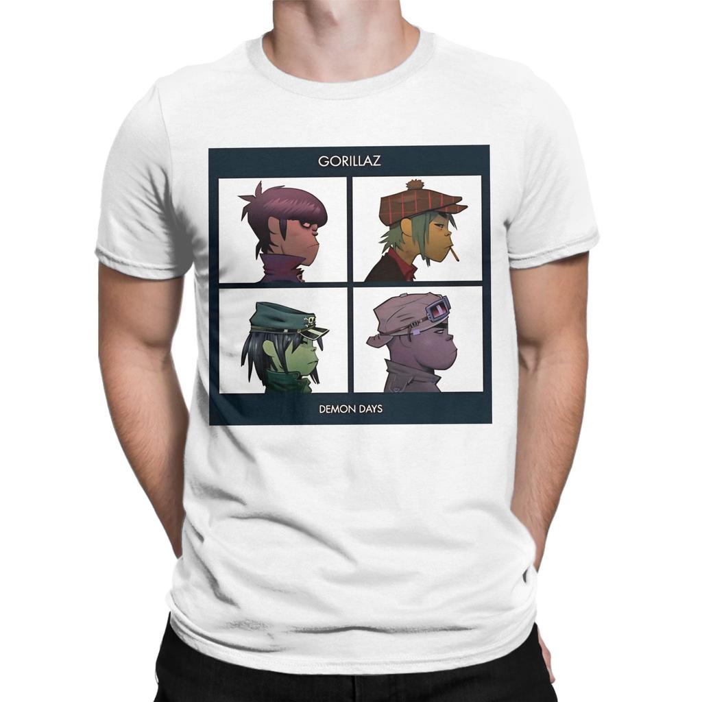 Twins Heads Novelty Graphic 100 Cotton Tshirt Gorillaz Tops Tees For Unisex