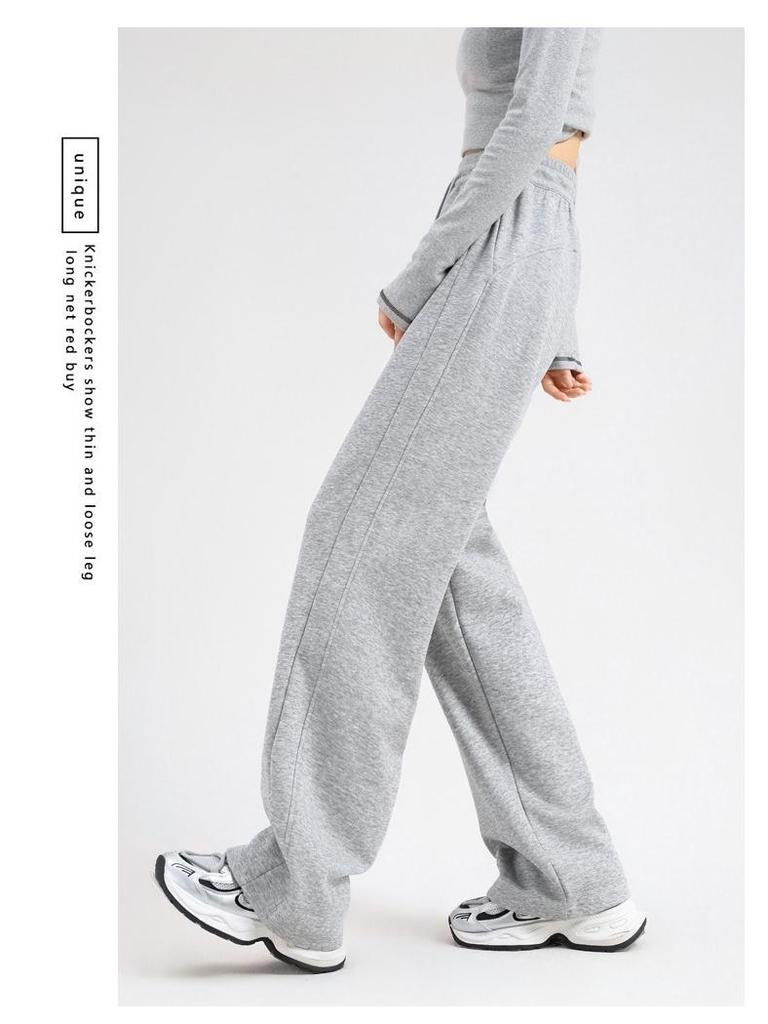 Damen High Waist Weitbein Slim Fit Hose - Petite Größe, Lässige Herbst/Winter Hose