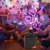 Sound Activated Party Lights,DJ Disco Ball Lights with Remote Control, Strobe Lamp 7 Modes Stage Par Light for Home Party