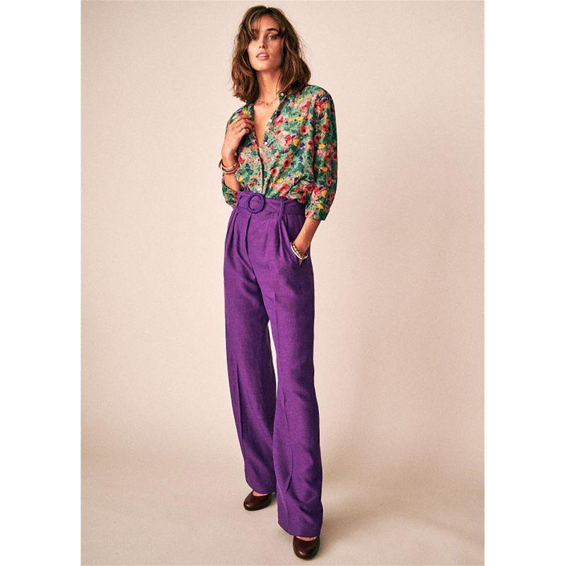 New Pastoral All-Match Long-Sleeve Floral Shirt