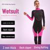 Muta Integrale a Manica Lunga da Donna 3mm per Nuoto in Acqua Fredda, Snorkeling e Immersioni