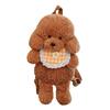 Teddy Bear Plush Backpack for Kids Cute Puppy Toy & Snack Bag Soft Girls Shoulders Bag Preschooler Schoolbags for Daycare Picnics