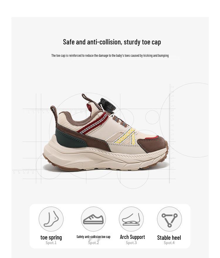 ABCkids Autumn Collection: Versatile Soft Sole Sneakers for Boys & Girls with Rotating Button