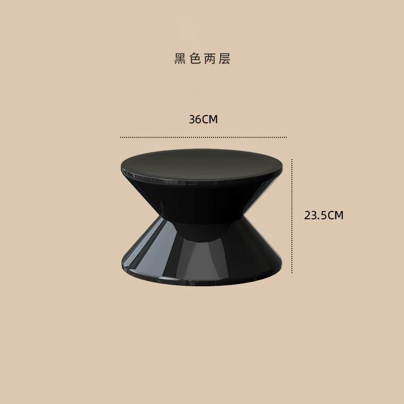 Round Coffee Table Plastic Nordic Home Furniture Living Room Sofa Side Tables Hallway Shoes Stool Balcony Small Desk Nightstands