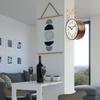 Metal Analog Railway Station Clock Double Sided Vintage Wall Clock for Living Room Home and Office