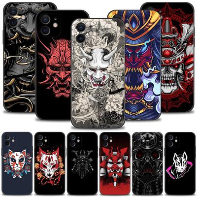 Чехол для телефона с маской самурая Они для Apple iPhone 13 12 11 Pro Max Mini XS Max XR X 7 8 Plus 6 6S SE 2020, мягкий силиконовый чехол