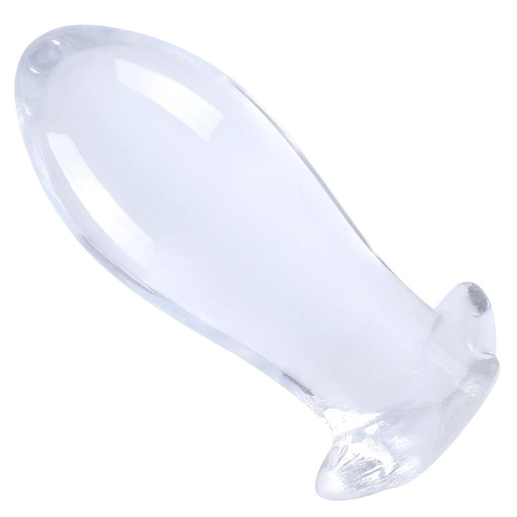 Orirya Anal Plug Anal Development Soft TPE Transparent Egg Shape Anal Goods Anal Stopper for Women Adult Goods for Men Anal Plug SM Goods Anal Plug