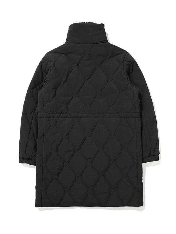 Bbc Earth [Oslo] Teddy Diamond Quilted Long Puffer_Black