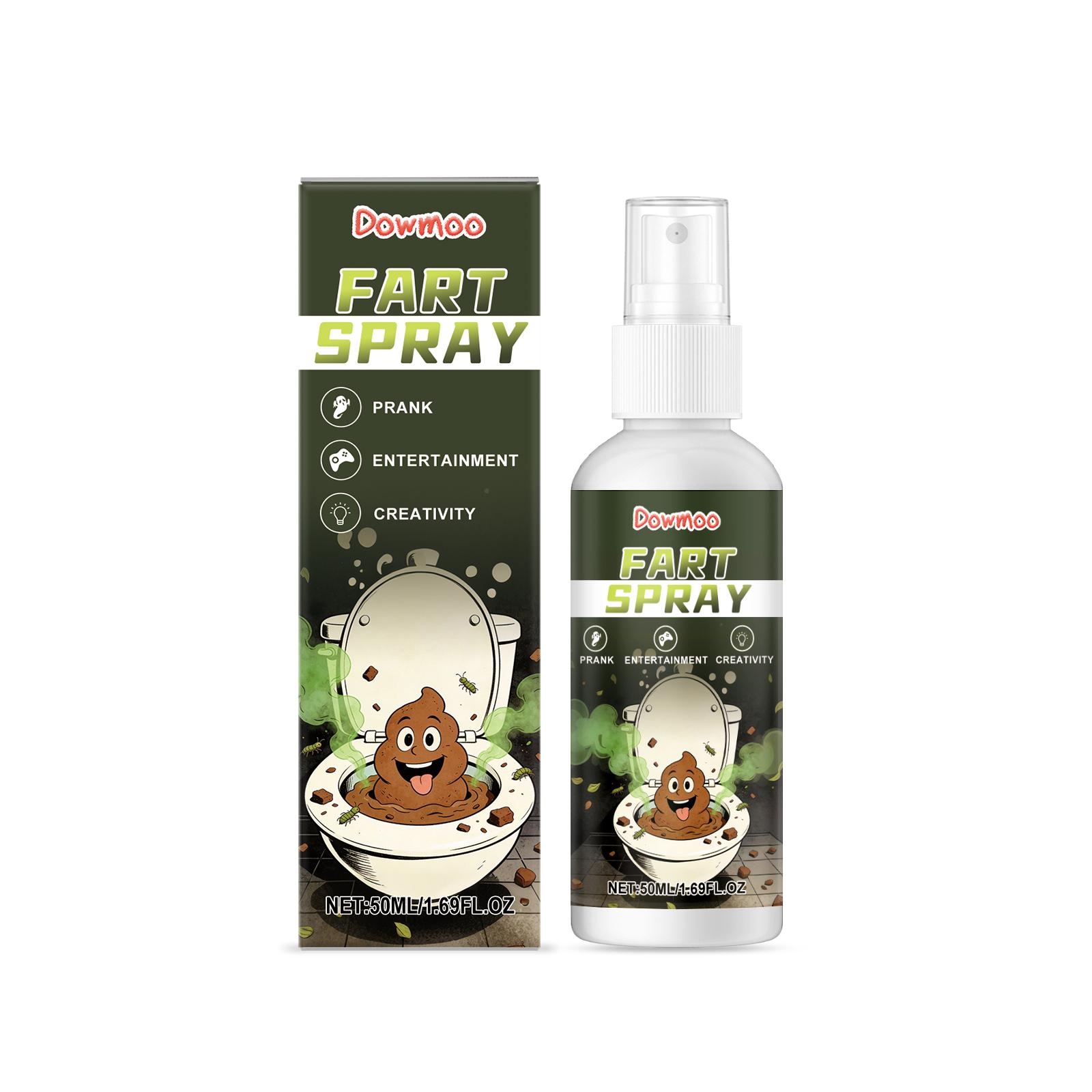 Спрей для пердежа Dowmoo, Забавный вонючий запах пердежа, Смешной розыгрыш в подарок на День смеха и вечеринки, Реалистичный запах для игр на вечеринке, Вонючий спрей-розыгрыш 50 мл