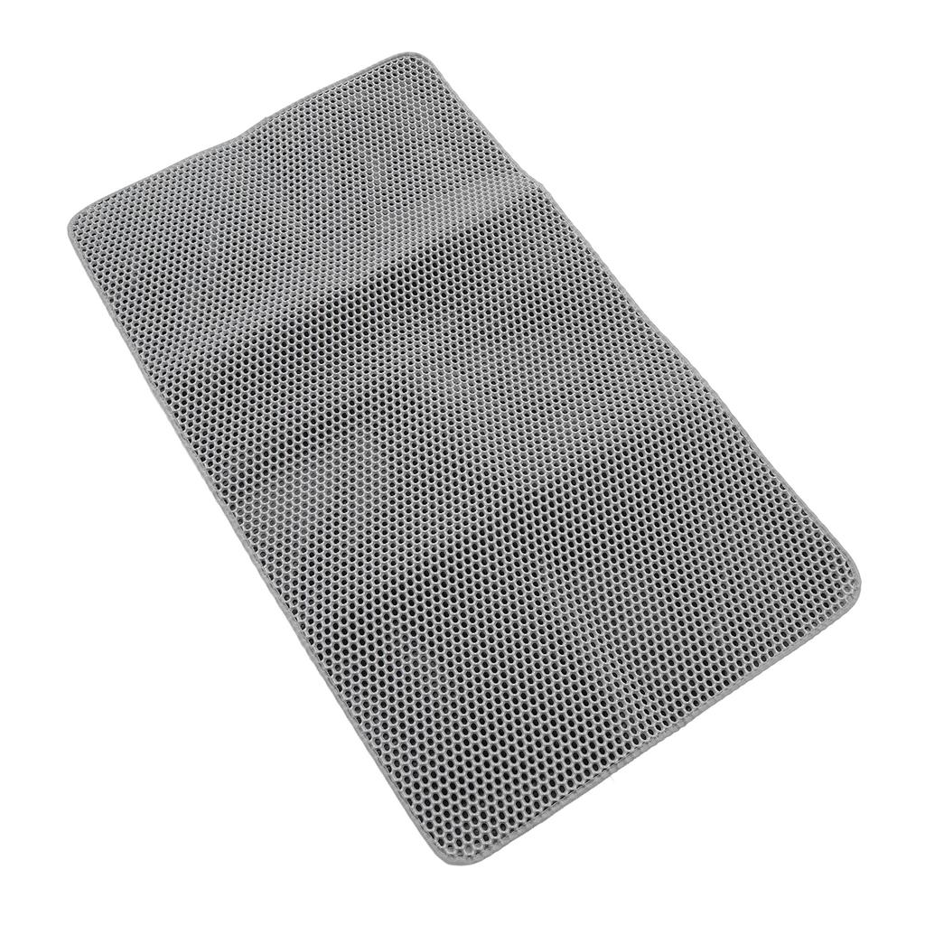 45.67 X 25.98in Cat Litter Mat EVA Anti Slip Water Resistant Easy To Clean Pet Litter Trapping Mat