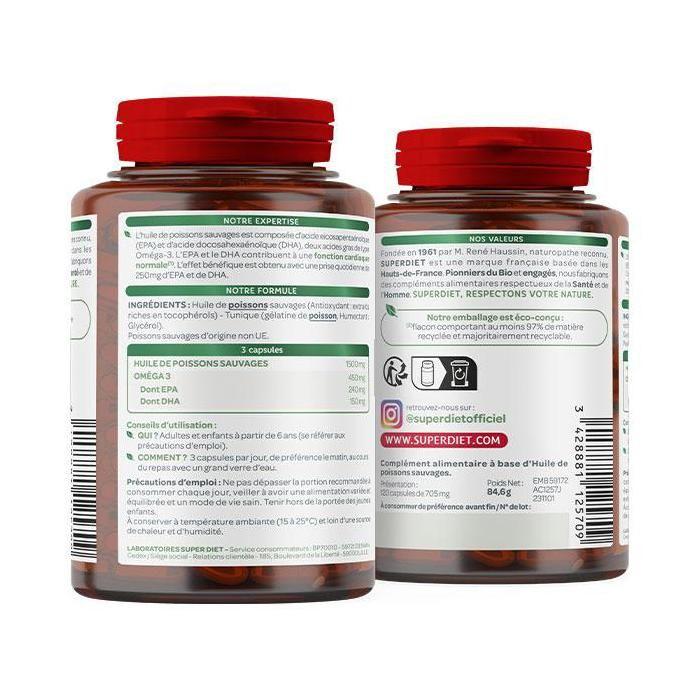 Superdiet Omega 3 120 Kapseln