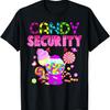 Candy Land Costume Women Candy Crew Funny Candy Security T-Shirt