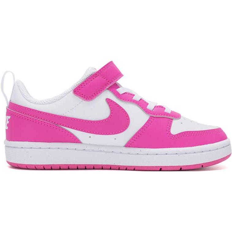 Nike Court Borough Low 2 Weiß Rosa Kinder Freizeitschuhe DV5457-123