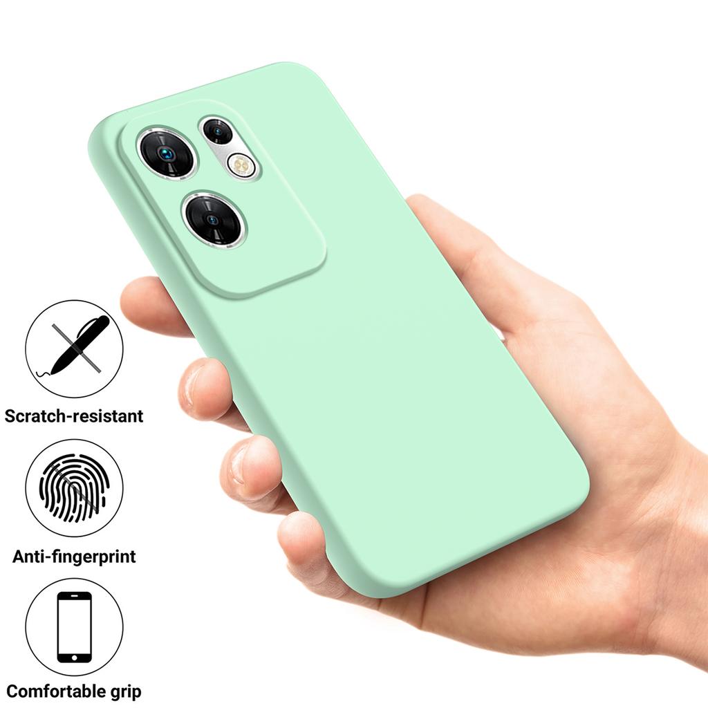 For Infinix Zero 30 4G Liquid Silicone Case Soft Touch Fiber Lining Phone Cover
