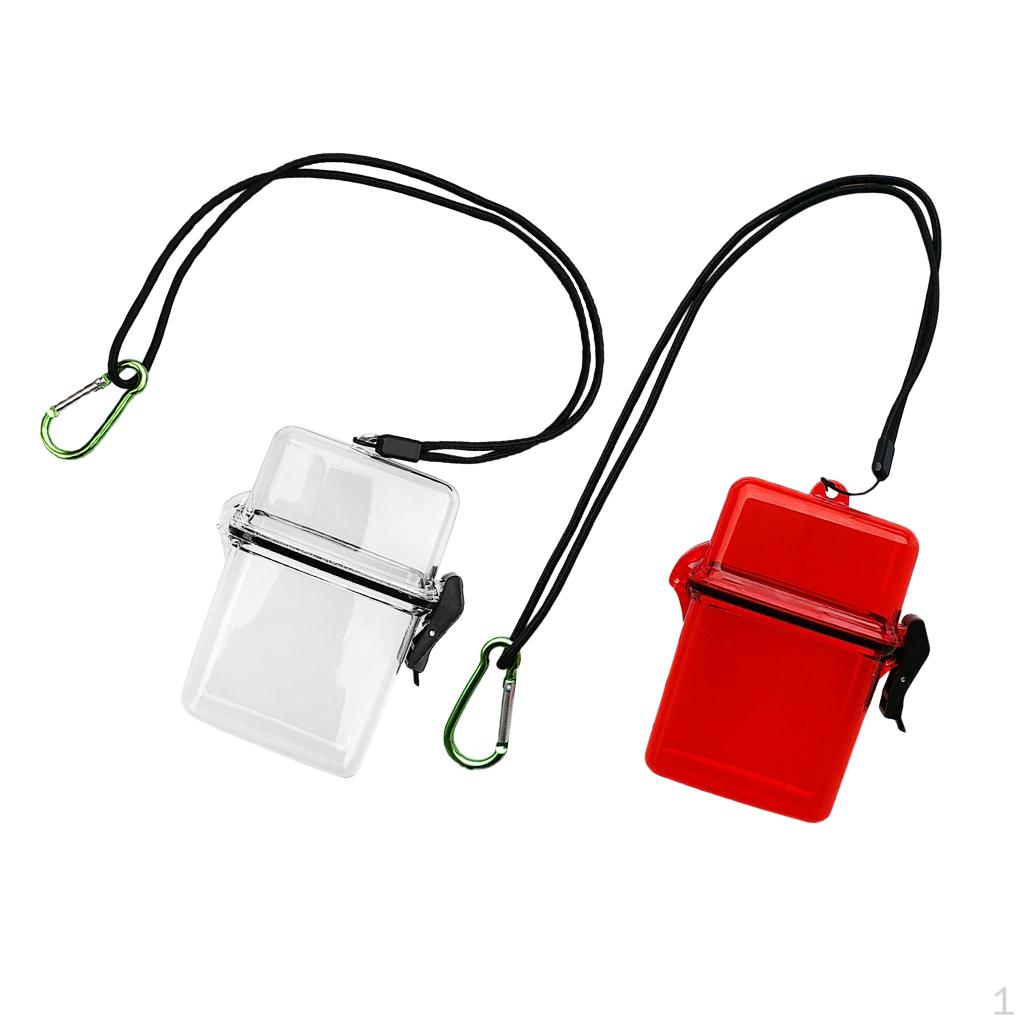 

2pcs Waterproof Container Case For Scuba Diving Snorkeling Kayaking