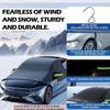Heavy Duty Car Windshield Cover Snow Frost Sun Protection Oxford Fabric With Reflective Stripes Universal Fit