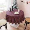 Party Table Cloth Christmas Day Winter Chinese New Year Decorations Indoor Table Fabric Checked Cover Cloth