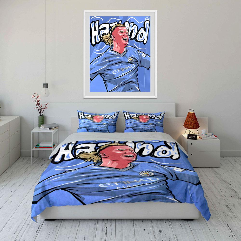Football Player with Text. Bedding Sets Duvet Cover Sets Duvet Covers Pillowcases(1 * Duvet Cover 2 * Pillowcases Without Duvet Insert)
