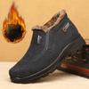 Zapatos Casuales de Felpa de Moda para Hombre Botas de Nieve Clásicas Cómodas Mocasines Cálidos Antideslizantes Zapatos Retro para Hombre Talla Grande 48 2024