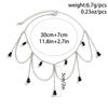Punk Lace Choker Retro Choker Black Gothic Lolita Teardrop Tassel Necklace