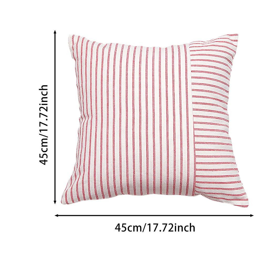 Solid Luxury Corduroy Striped Square Cushion Covers Soft Splicing Throw Pillow Covers for Couch Bed Chair Cushion Pillowcase