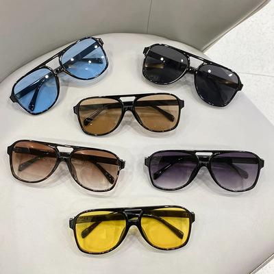 Vintage Aviator Sluneční brýle Muž Žena Módní Populární Ins Odstíny Luxusní Značka Designer Mužské Dámské Řidičské Brýle